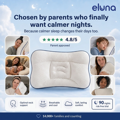 Head supported, mouth closed: he finally sleeps through the night