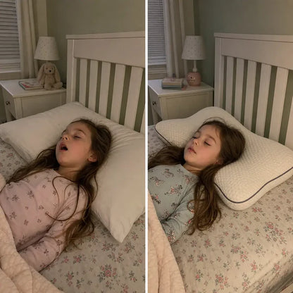 Head supported, mouth closed: he finally sleeps through the night